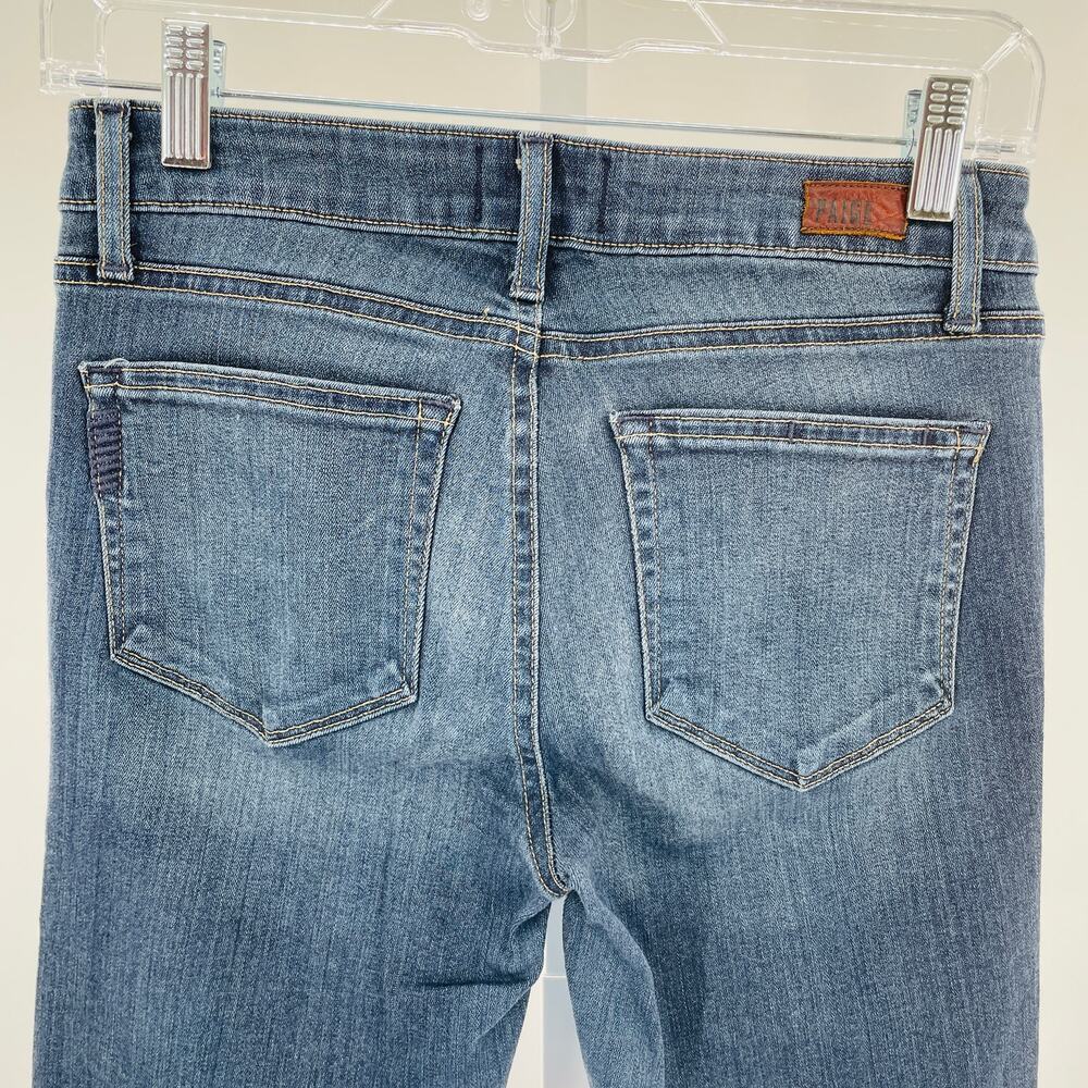 Paige Verdugo Ankle Stretch Medium Wash Blue Denim Skinny Jeans 27 - Picture 5 of 14